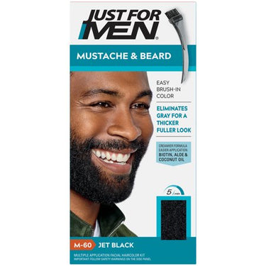 Just For Men Mustache & Beard – Jet Black (M-60) - ANNS BEAUTY SUPPLY